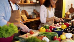 Cut back on dining out and cook meals at home.